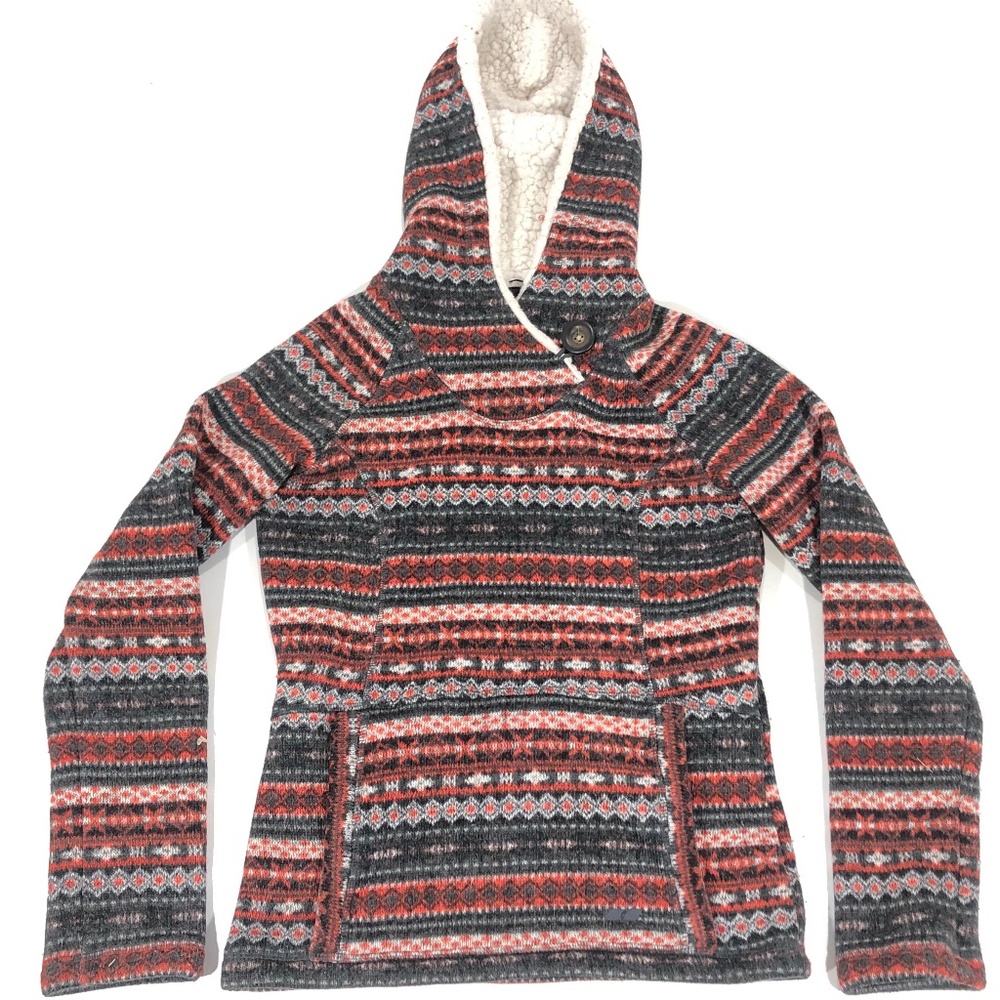 kopek Womens Fleece Knit Hoodie Pullover Fuzzy S